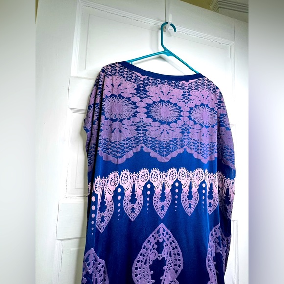 3.1 Phillip LIm Medallion Ombre Knit Tunic Top Small Silk Cotton - Picture 4 of 6